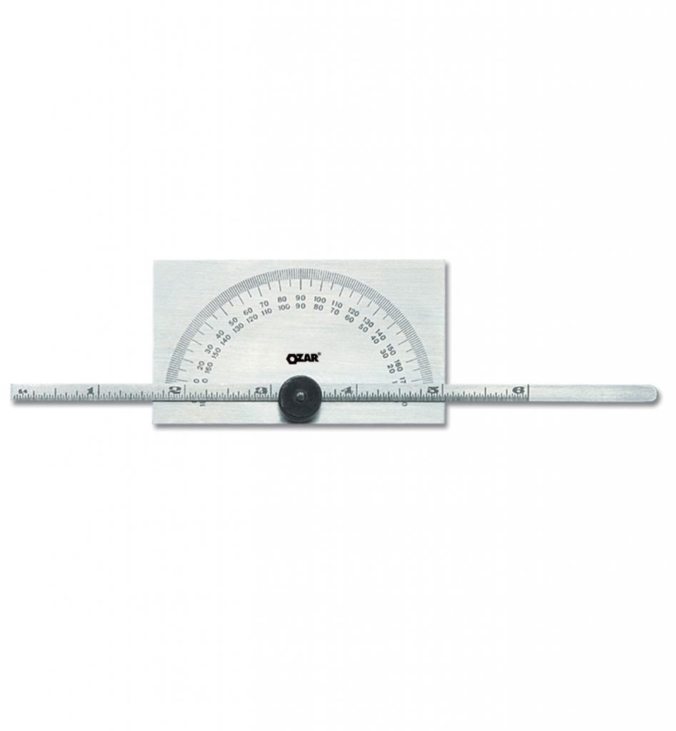 PROTRACTOR AND DEPTH GAUGE RECTANGULAR HEAD OZAR Tools