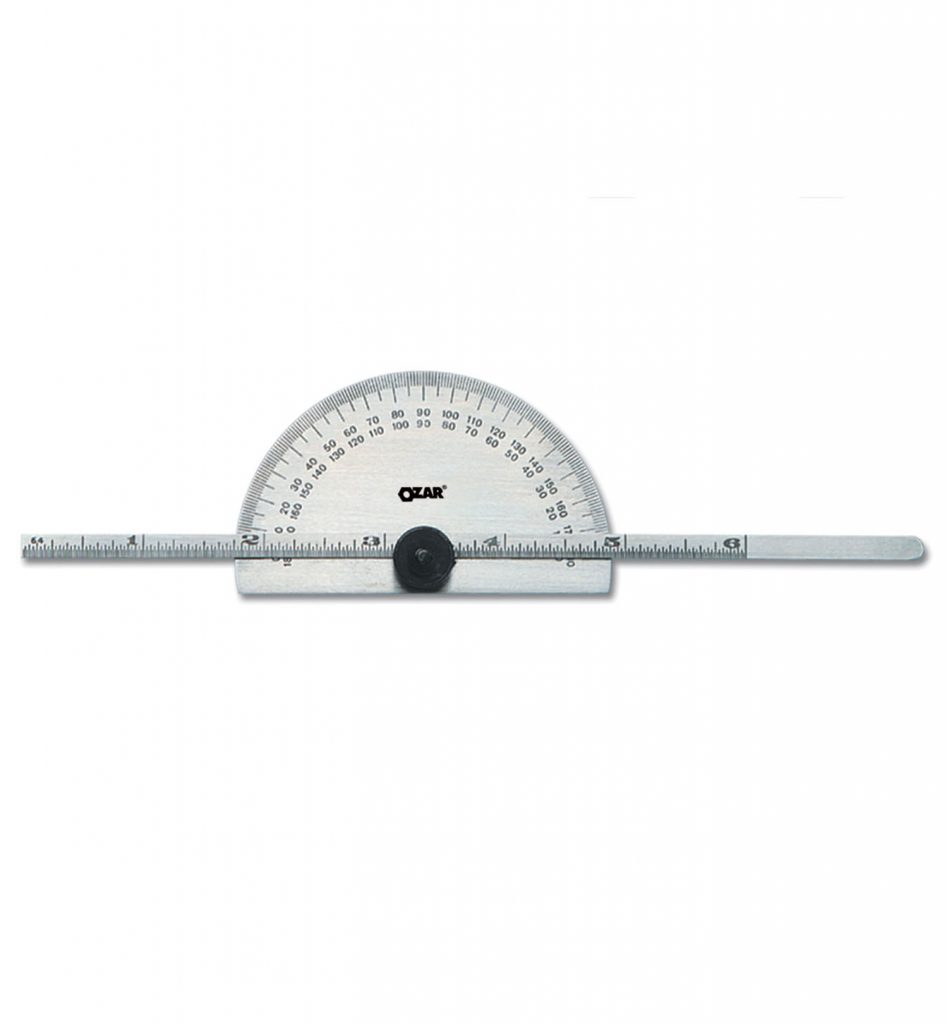 PROTRACTOR AND DEPTH GAUGE ROUND HEAD OZAR Tools