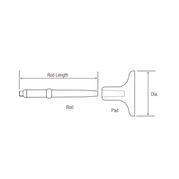 TAMPING ROD AND PAD